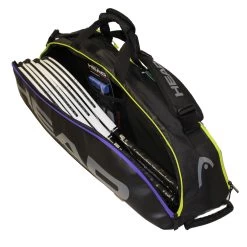 Head Tour Team Combi 6 Pack Racquet Bag (Black/Purple) -Boutique Ball Sports Store Head 6 Combi 1
