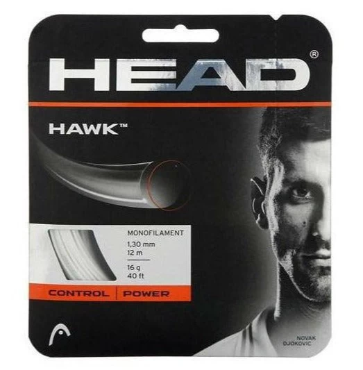Head Hawk 16/1.30 Tennis String (White) 3 Head Hawk 16/1.30 Tennis String (White)