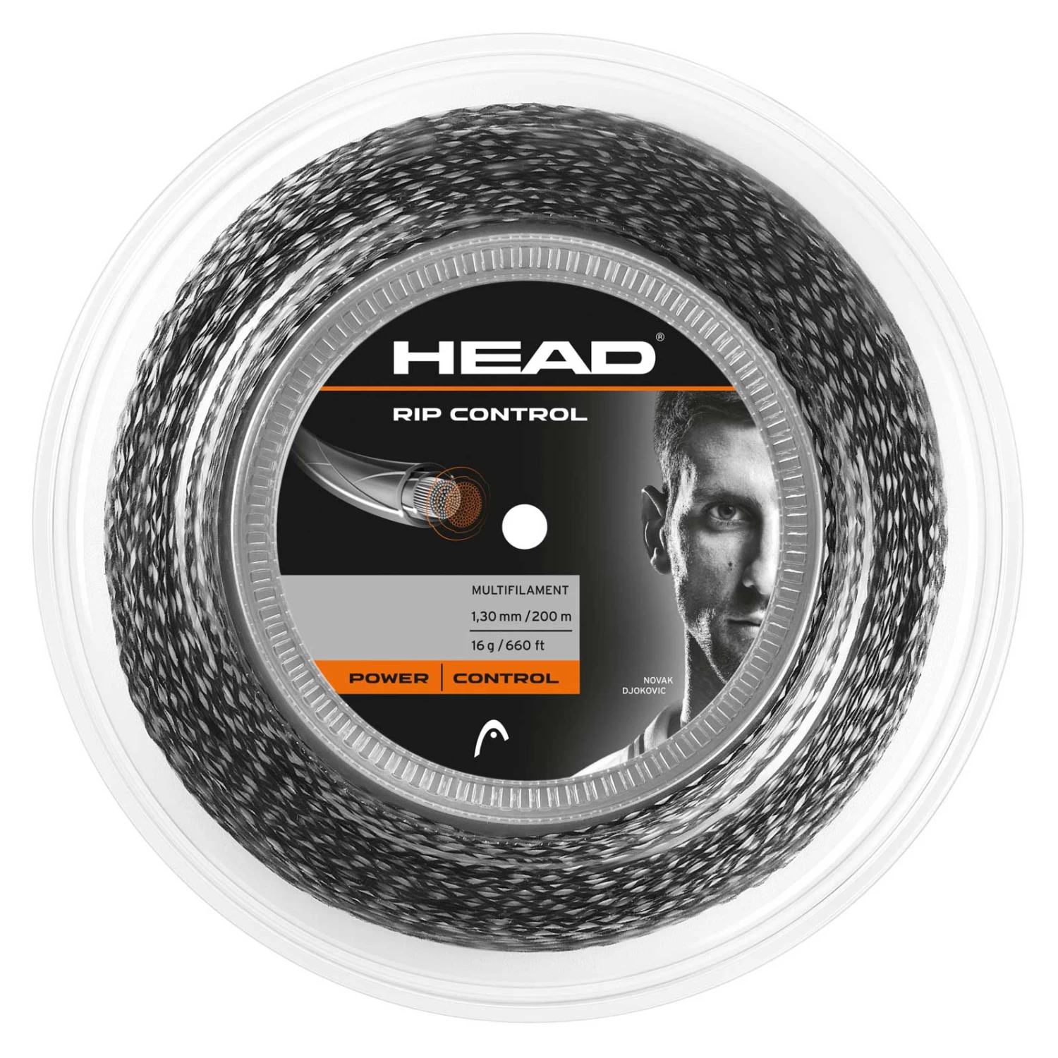 Head RIP Control 16/1.30 Tennis String Reel (Black) 3 Head RIP Control 16/1.30 Tennis String Reel (Black)