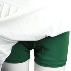 Lacoste Women's Built-In Shorty Pleated Skirt (White/Green) -Boutique Ball Sports Store IMG 2814