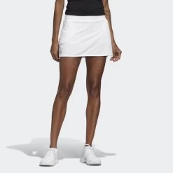 Adidas Women's Club Skirt (White/Matte Silver/Black) -Boutique Ball Sports Store Jupe Club Blanc FK6990 21 model