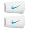 Nike Tennis Premier Doublewide Wristband (White/Blue) -Boutique Ball Sports Store N.000.2466 122 P 1919BLR