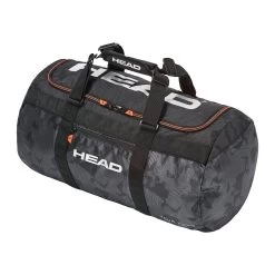 Head Tour Team Club Duffel Bag (Black/Silver)