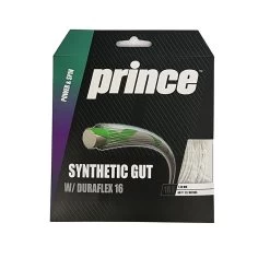 Prince Synthetic Gut 16/1.30 Duraflex Tennis String (White) -Boutique Ball Sports Store Prince Synthetic Gut Duraflex 16 White