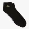Lacoste Unisex Stretch Cotton Low-Cut Socks (Black/White) -Boutique Ball Sports Store RA4184 258 24