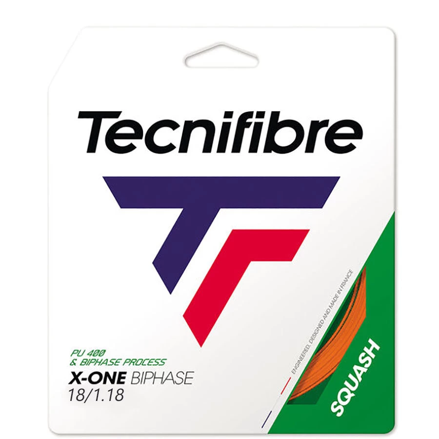Tecnifibre X-One Biphase 18 Squash String (Orange) Cut From Reel 4 Tecnifibre X-One Biphase 18 Squash String (Orange) Cut From Reel - Image 2
