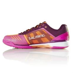 Salming Viper 4 Womens Indoor Court Shoe (Purple/Orange) 9 Salming Viper 4 Womens Indoor Court Shoe (Purple/Orange) -Boutique Ball Sports Store Salming Viper 4 Women indoor 1237075 3508 04 RacquetGuys