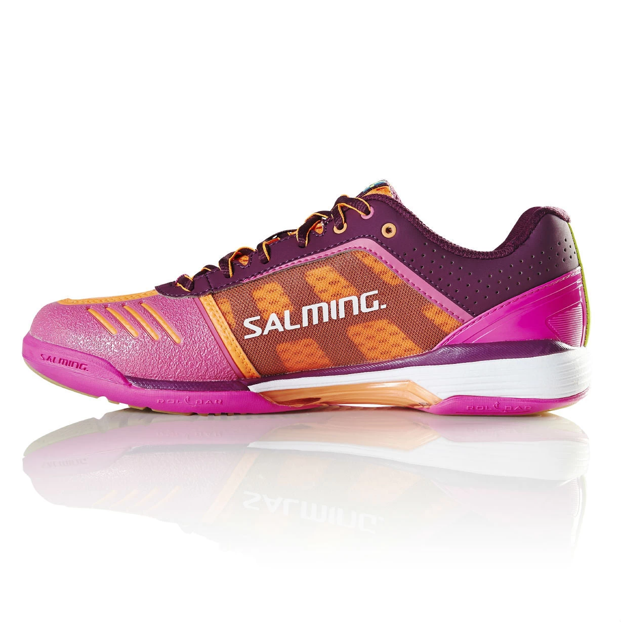 Salming Viper 4 Womens Indoor Court Shoe (Purple/Orange) 6 Salming Viper 4 Womens Indoor Court Shoe (Purple/Orange) - Image 4