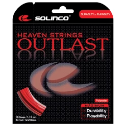 Solinco Outlast 17/1.20 Tennis String (Red)