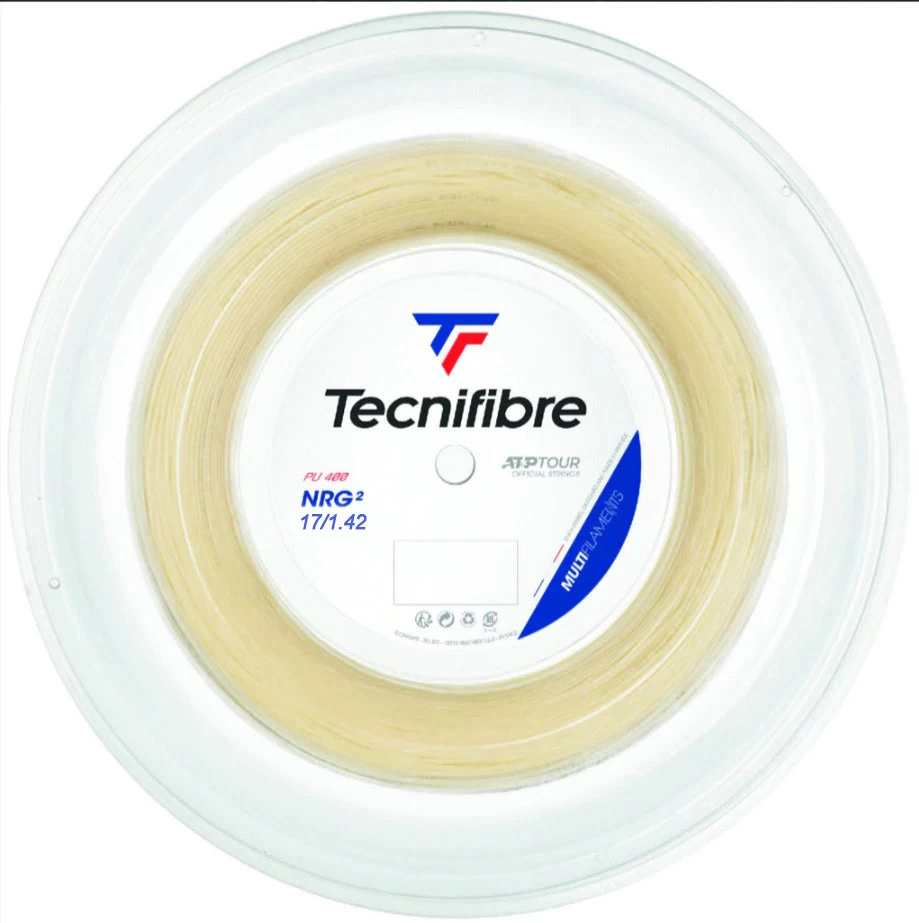 Tecnifibre NRG2 17/1.24 Tennis String Reel (Natural) 3 Tecnifibre NRG2 17/1.24 Tennis String Reel (Natural)