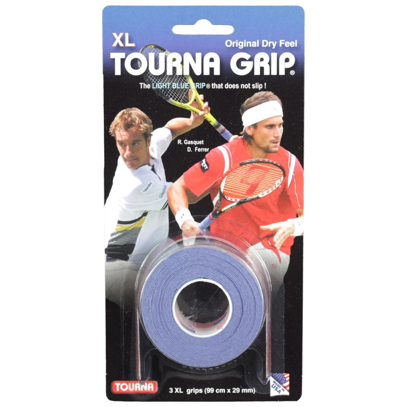 Tourna Grip Original XL Overgrip 3 Pack (Blue) 3 Tourna Grip Original XL Overgrip 3 Pack (Blue)