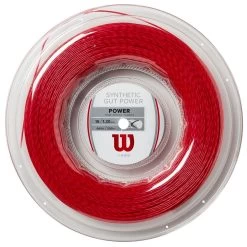Wilson Synthetic Gut Power 16/1.30 Tennis String Reel (Red)