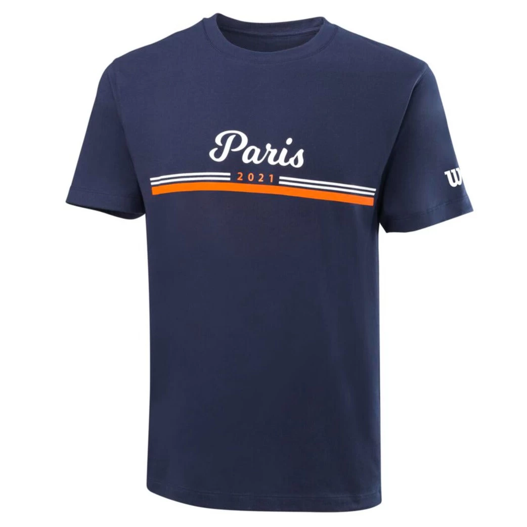 Wilson Men's Paris 2021 Tech Tee (Blue)
