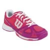 Wilson Rush Pro Junior Tennis Shoe (Neon Red/Pink) -Boutique Ball Sports Store WRS319960 JR RUSH PRO NEONRED FIESTAPINK WHITE e52635b5 dbe4 4664 bcb4 981c26c93b41