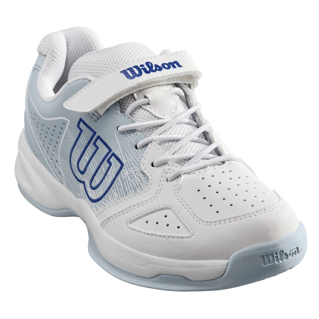 Wilson Kaos Junior Tennis Shoe (White/Blue) 3 Wilson Kaos Junior Tennis Shoe (White/Blue)