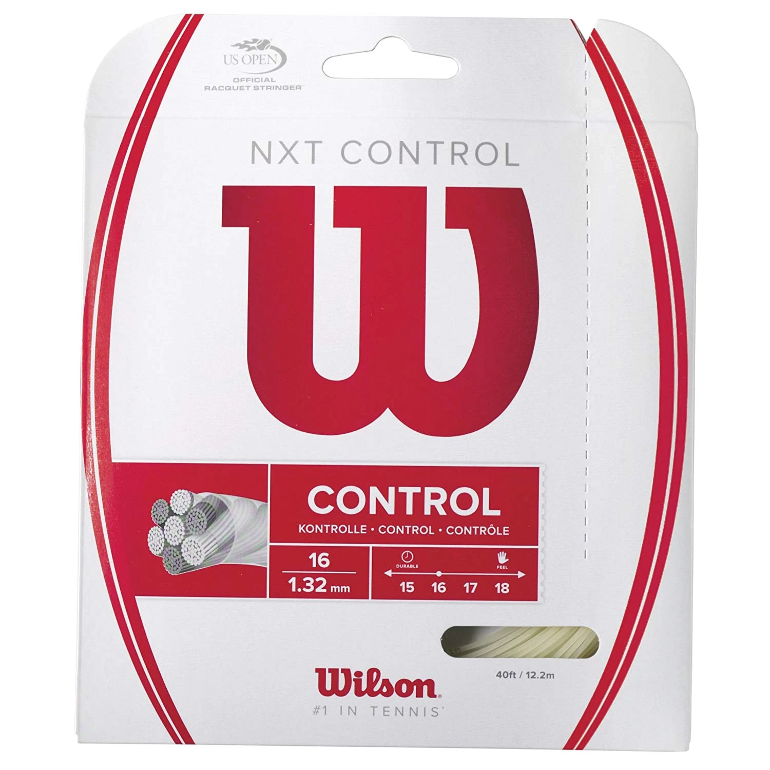 Wilson NXT Control 16/1.32 Tennis String (Natural) 3 Wilson NXT Control 16/1.32 Tennis String (Natural)