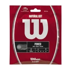 Wilson Natural Gut 17/1.25 Tennis String (Natural)