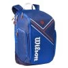 Wilson Super Tour Roland Garros Backpack Racquet Bag (Blue) -Boutique Ball Sports Store Wilson Roland Garros Super Tour Backpack Blue