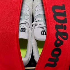 Wilson RF DNA Backpack Racquet Bag (Red/Black) -Boutique Ball Sports Store Wilson WR8005302 RF DNA Backpack Red Black 6