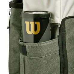 Wilson Women's Backpack Racquet Bag (Cream/Black/Forest) -Boutique Ball Sports Store Wilson WR8017401 Womens Backpack Cream ForestGreen 8 d3f2ece2 88e4 44ca b48f 3b0c20cfbd80