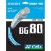 Yonex BG 80 Badminton String (Sky Blue) 1 Yonex BG 80 Badminton String (Sky Blue) -Boutique Ball Sports Store Yonex BG 80 Badminton String Sky Blue