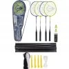 Dunlop Nitro-Star Ssx 1.0 - 4 Player Badminton Set (4 Racquets, 2 Shuttles, Pole, Net) 1 Dunlop Nitro-Star Ssx 1.0 - 4 Player Badminton Set (4 Racquets, 2 Shuttles, Pole, Net) -Boutique Ball Sports Store ZESTAW DO BADMINTONA DUNLOP NITRO STAR 4 PLAYER