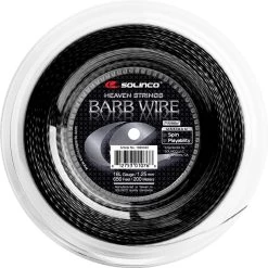 Solinco Barb Wire 16L/1.25 Tennis String Reel (Black)