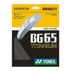 Yonex BG 65Ti Badminton String (Black)