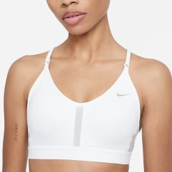 Nike Women's Dri-FIT Indy Light Support Padded V-Neck Sports Bra (White) -Boutique Ball Sports Store dri fit indy light support padded v neck sports bra wc1dS5 dff204fa 6b77 4bc7 a578 433aabf22afc