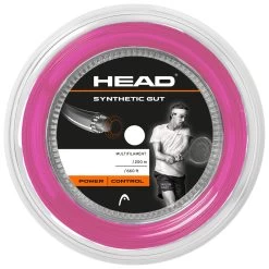 Head Synthetic Gut 17/1.25 Tennis String Reel (Pink)