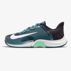 Nike Air Zoom GP Turbo Men's Tennis Shoe (Dark Green/White/Black) -Boutique Ball Sports Store nikecourt air zoom gp turbo hard court tennis shoe 29kGpS