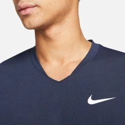 Nike Men's Dri-FIT Slam Top (Obsidian/White) -Boutique Ball Sports Store nikecourt breathe slam tennis top lbB2Dn 8