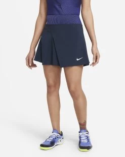 Nike Women's Dri-FI ADV Slam Skirt (Obsidian/White) -Boutique Ball Sports Store nikecourt dri fit adv slam tennis skirt vgfKN4