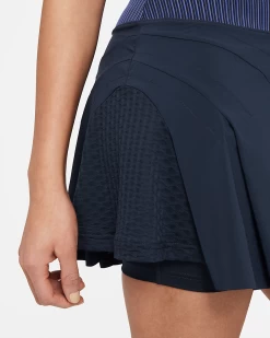 Nike Women's Dri-FI ADV Slam Skirt (Obsidian/White) -Boutique Ball Sports Store nikecourt dri fit adv slam tennis skirt vgfKN4 4