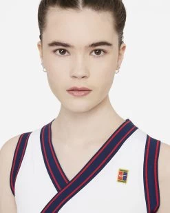 Nike Women's Dri-FIT Slam Dress (White/Binary Blue) -Boutique Ball Sports Store nikecourt dri fit slam womens tennis dress tT8dbn 0dccc3f9 f96d 48ce 9fdf b3f1839631e3