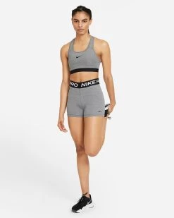 Nike Women's Pro 365 5-Inch Shorts (Grey/Black) -Boutique Ball Sports Store pro 365 womens 5 shorts 2TGH05 2