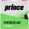 Prince Synthetic Gut 17/1.25 Duraflex Tennis String (Black) -Boutique Ball Sports Store rs 17