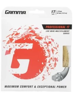 Gamma Live Wire Professional 17/1.27 Tennis String (Natural)