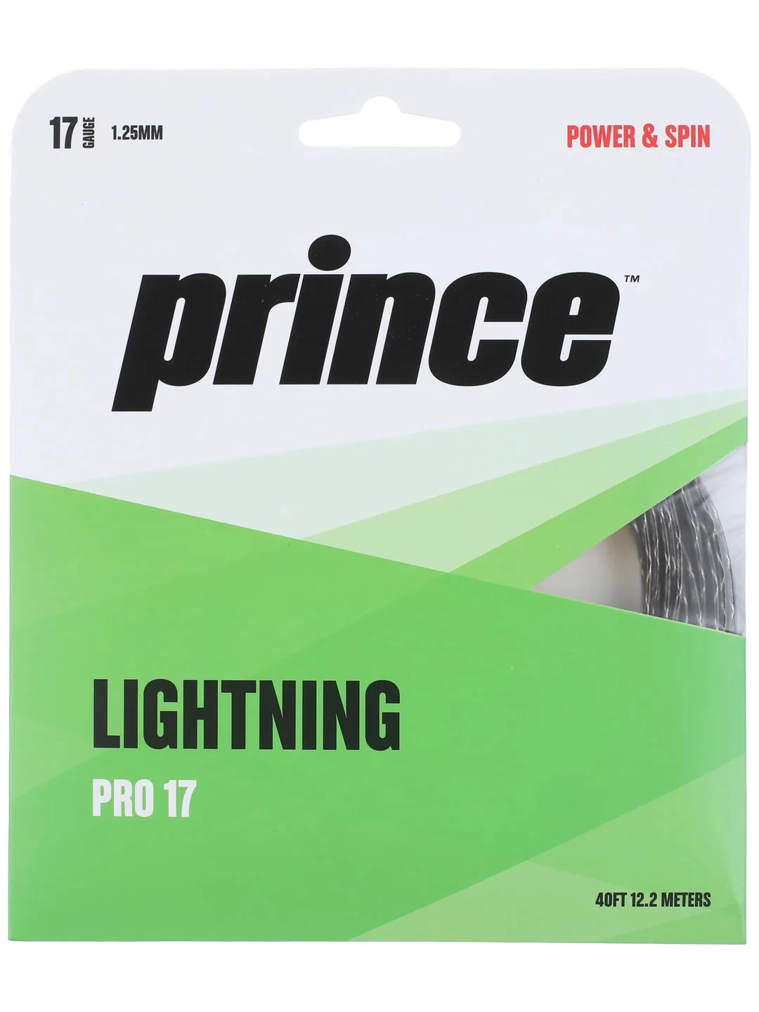 Prince Lightning Pro 17/1.25 Tennis String (Black) 3 Prince Lightning Pro 17/1.25 Tennis String (Black)