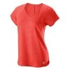 Wilson Women's Training V-Neck Tee (Hot Coral) -Boutique Ball Sports Store s69825 1000x d76f14f5 ba4a 493b 832f 402f26d17896