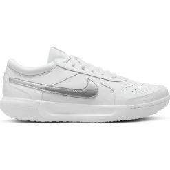 Nike Zoom Lite 3 Women's Tennis Shoe (White/Metallic Silver)
