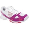 Wilson Rush Evo Womens Tennis Shoe (White/Pink/Red) -Boutique Ball Sports Store wrs319320